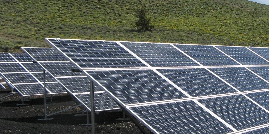Solar Panels on a slope